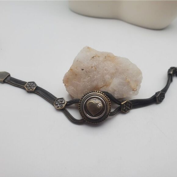 Antique Sterling bullet sweetheart bracelet B0208 - Picture 4 of 4